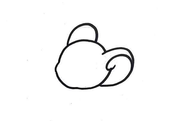 泰菲鼠简笔画步骤