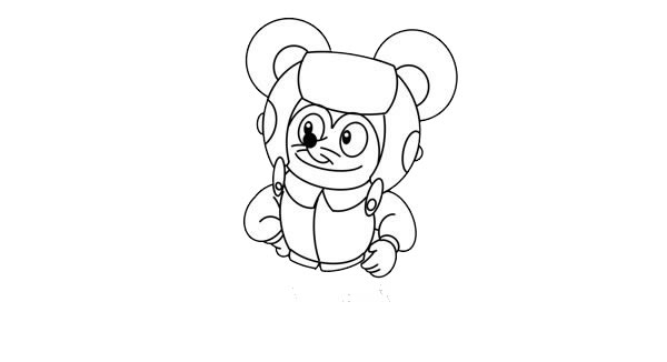 老鼠贝塔简笔画