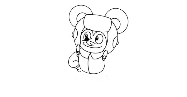 老鼠贝塔简笔画