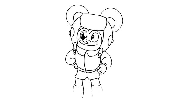 老鼠贝塔简笔画