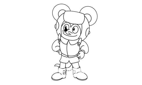 老鼠贝塔简笔画