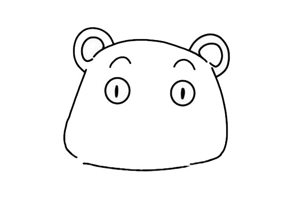 熊本熊简笔画步骤