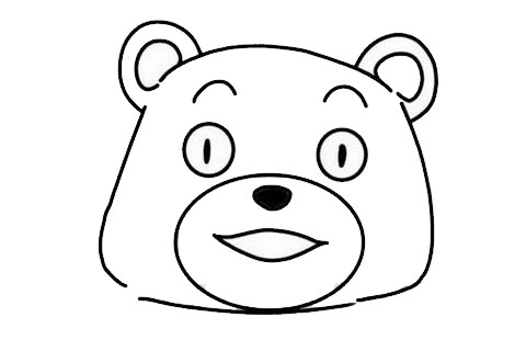 熊本熊简笔画步骤