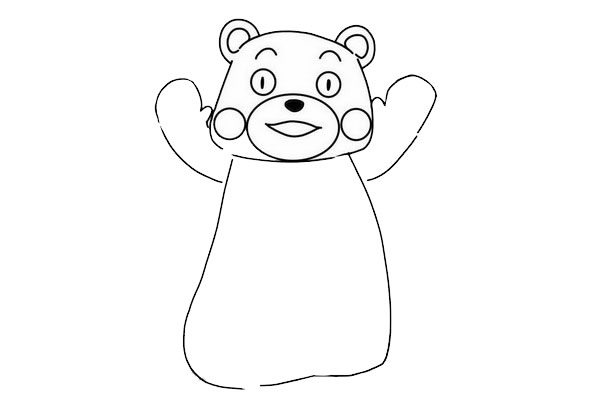 熊本熊简笔画步骤