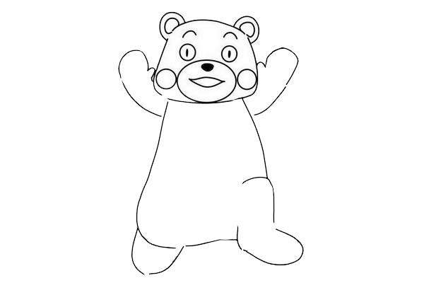 熊本熊简笔画步骤