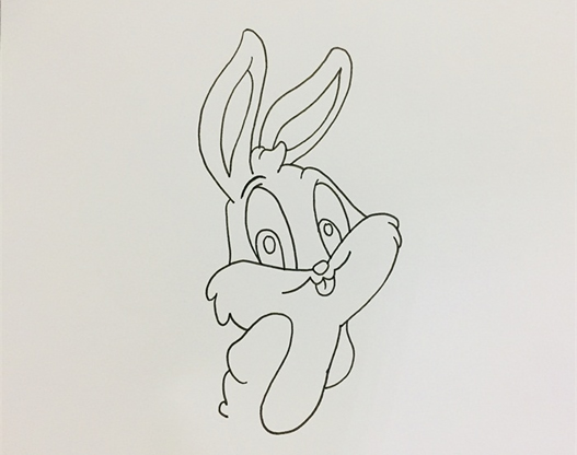 兔八哥简笔画步骤