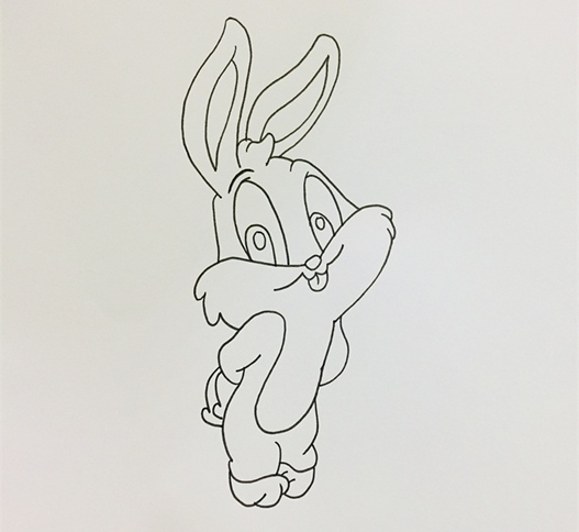 兔八哥简笔画步骤