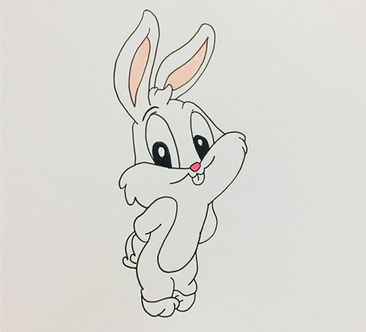 兔八哥简笔画步骤