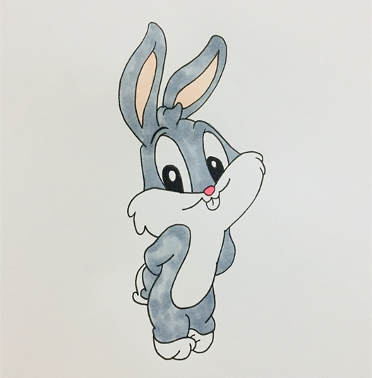 兔八哥简笔画步骤