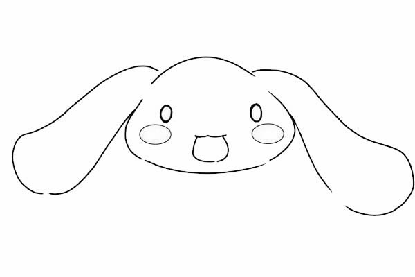 大耳朵狗简笔画步骤