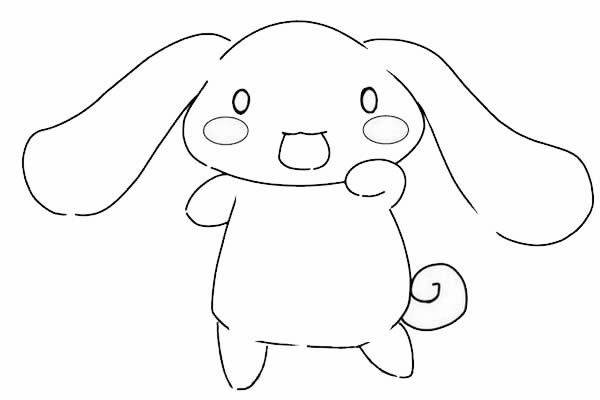 大耳朵狗简笔画步骤