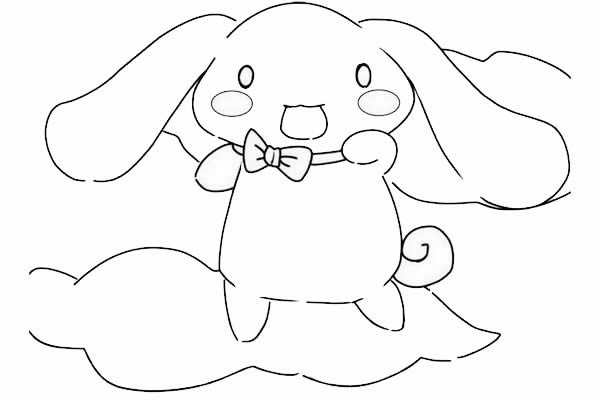 大耳朵狗简笔画步骤