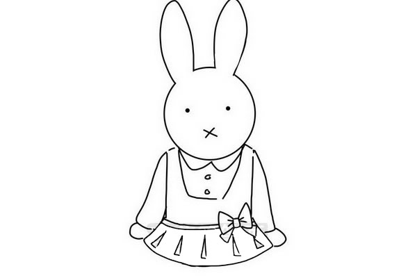 米菲兔简笔画怎么画