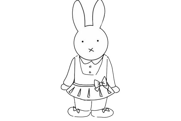 米菲兔简笔画怎么画