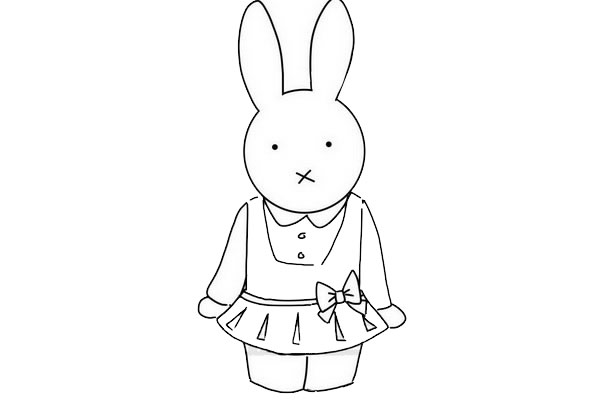 米菲兔简笔画怎么画