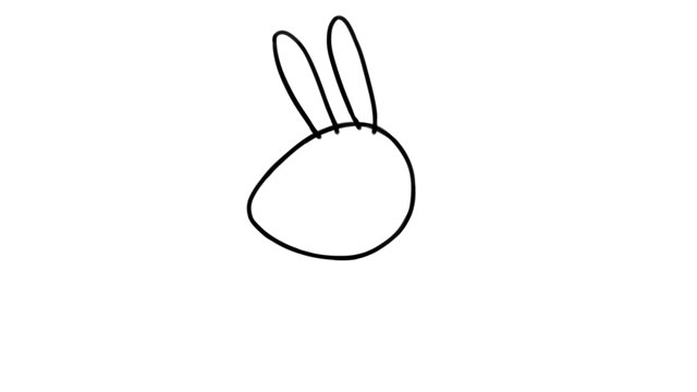 小兔贝瑞卡简笔画步骤