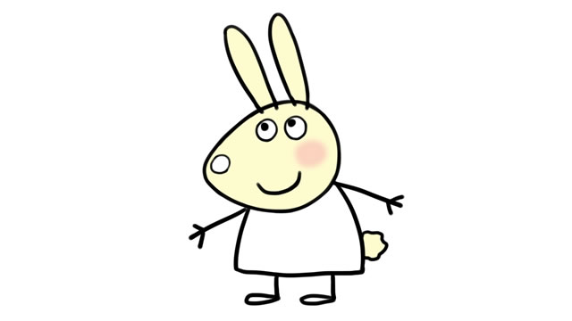小兔贝瑞卡简笔画步骤