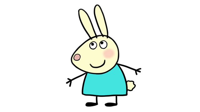 小兔贝瑞卡简笔画步骤