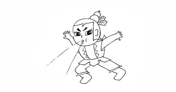 葫芦娃水娃简笔画步骤