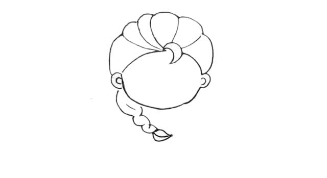 美丽的艾莎公主简单画教程