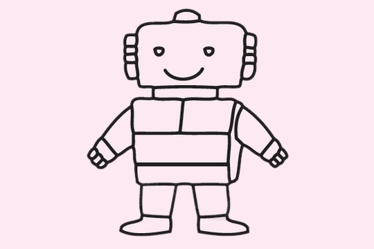 教你画简单的机器人