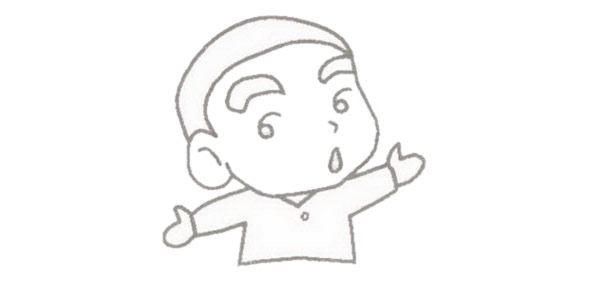 蜡笔小新儿童简笔画教程 蜡笔小新儿童简笔画教程