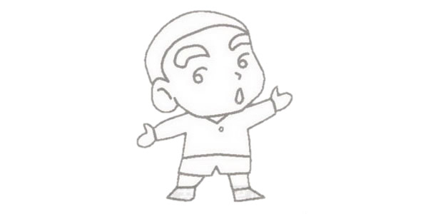 蜡笔小新儿童简笔画教程 蜡笔小新儿童简笔画教程