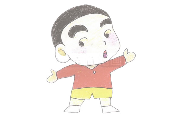 蜡笔小新儿童简笔画教程 蜡笔小新儿童简笔画教程