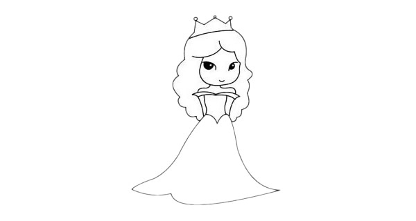 爱洛公主卡通简笔画