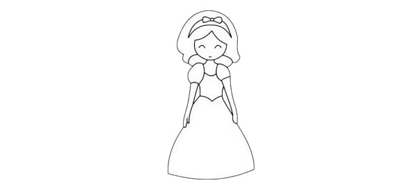 一看就会的白雪公主简笔画