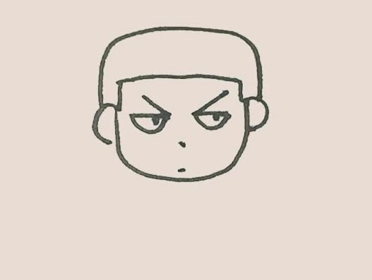 Q版樱木花道简笔画步骤