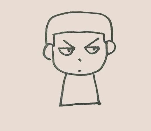 Q版樱木花道简笔画步骤