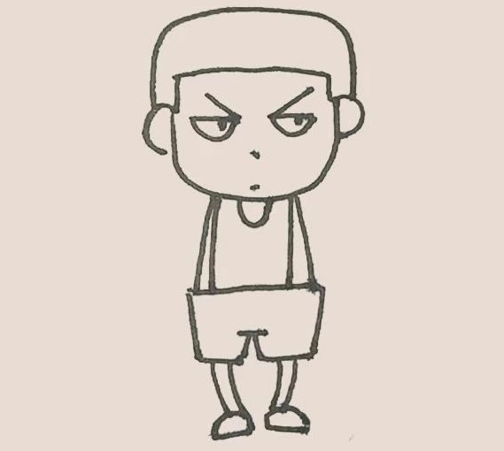 Q版樱木花道简笔画步骤