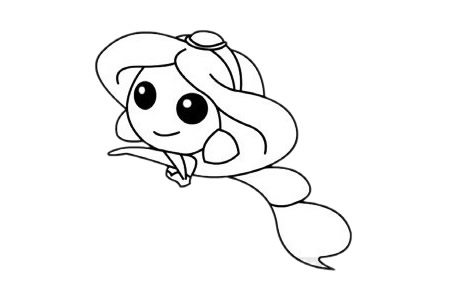 茉莉公主简笔画简单画法