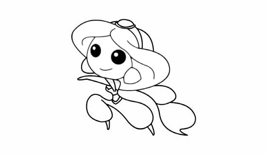 茉莉公主简笔画简单画法