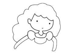 仙蒂公主简笔画步骤