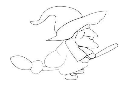 关于女巫的简笔画