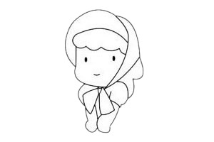 小红帽怎么画最简单