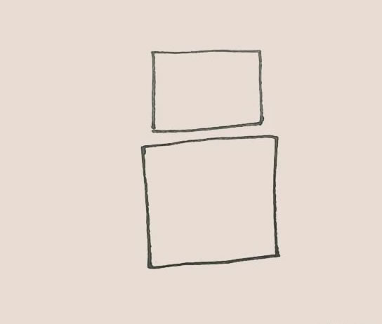 带颜色的机器人简笔画