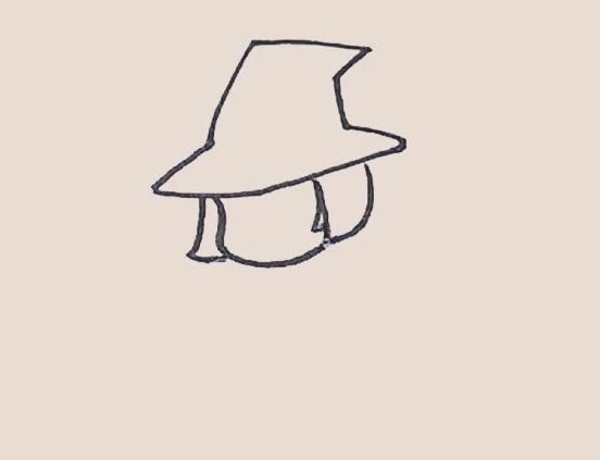 小魔女简笔画步骤