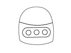 机器人简笔画步骤