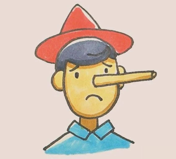 匹诺曹简笔画步骤