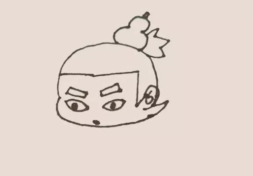 葫芦娃简笔画画法教程