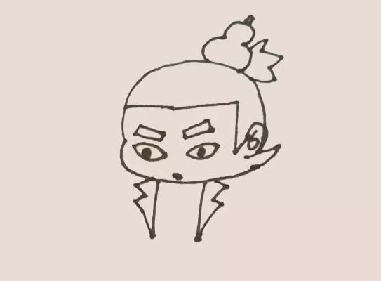 葫芦娃简笔画画法教程