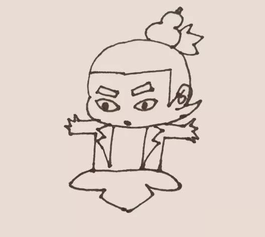 葫芦娃简笔画画法教程