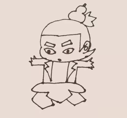 葫芦娃简笔画画法教程