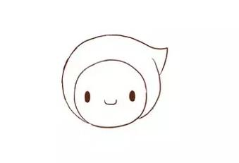 可爱的小红帽简笔画