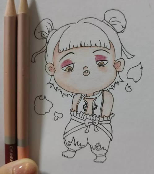 生动形象的哪吒简笔画