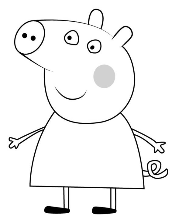 一看就会的小猪佩奇简笔画