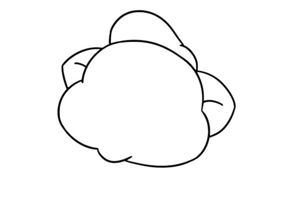 卡通的猪八戒简笔画步骤